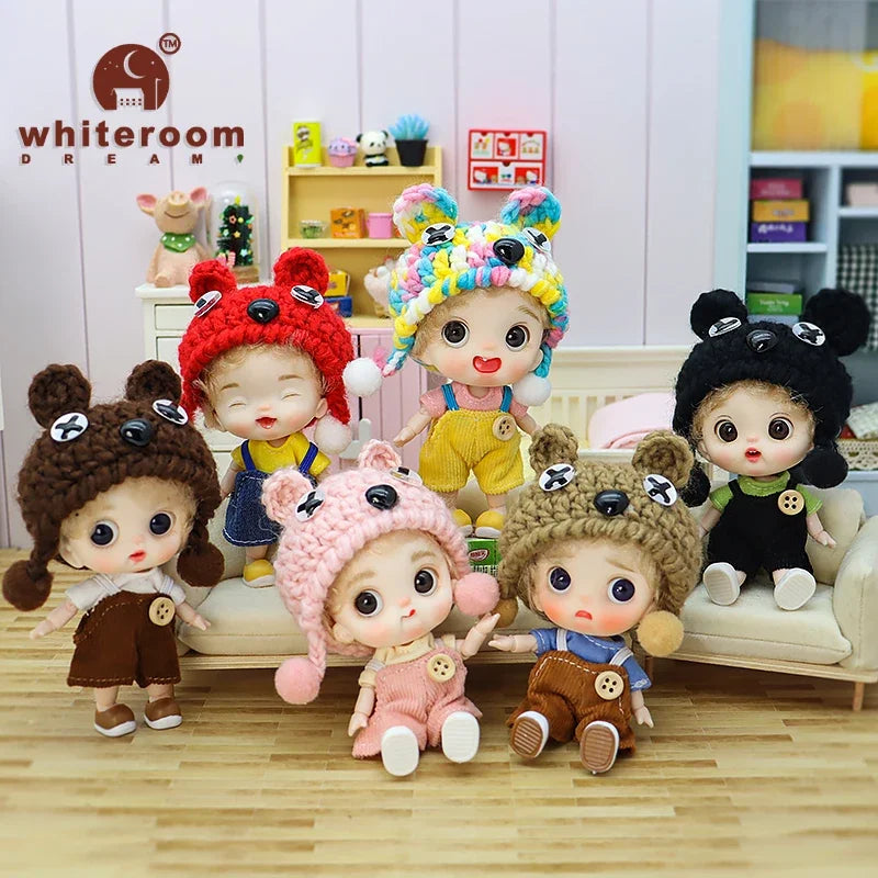 10cm BJD Mini Dolls For Girls Cute Bag Key Pendant Accessories Body Bjd Doll Clothes Toys