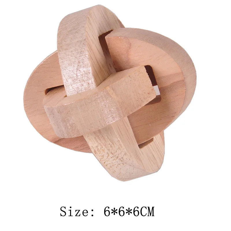Wooden Brain Teaser Lu Ban Puzzle 3D Unlock Intelligence Games For Adults And Children