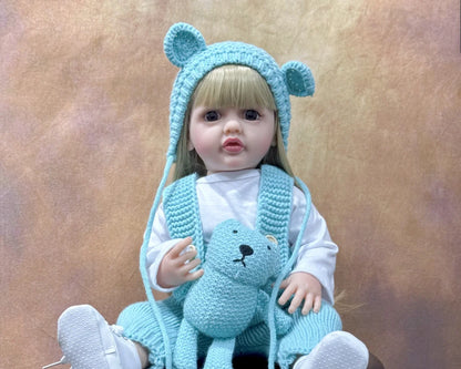 Lifelike Reborn Dolls Realistic Full Silicone Baby Bebe Vinyl 50CM Newborn Girl Doll Princess Toddler Toy