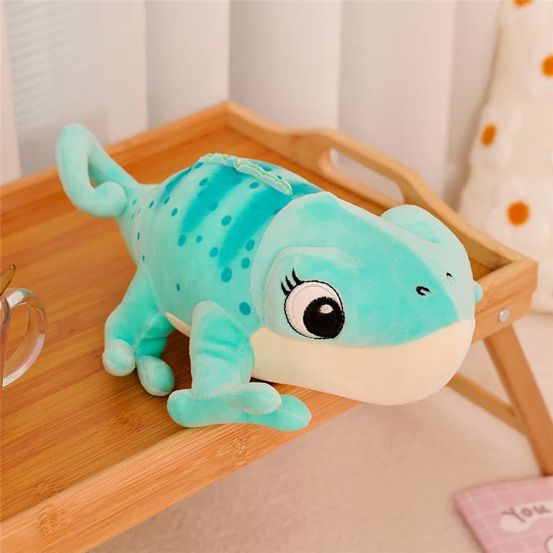1PC 30cm Cartoon Real Like Lizard And Chameleon Plush Toys Creative Simulation Animal Reptile
