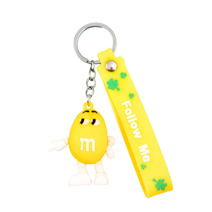 Fashion Fun Key Chains Cute M Bean Cartoon Keychain Children Surprise Birthday Gift Accessories Keyring