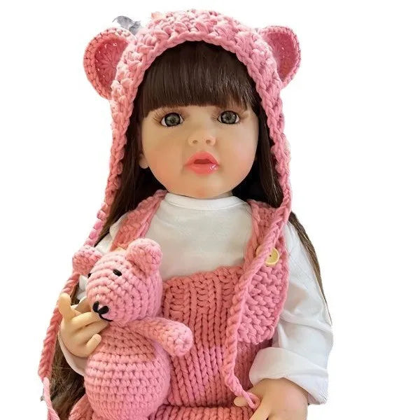Lifelike Reborn Dolls Realistic Full Silicone Baby Bebe Vinyl 50CM Newborn Girl Doll Princess Toddler Toy