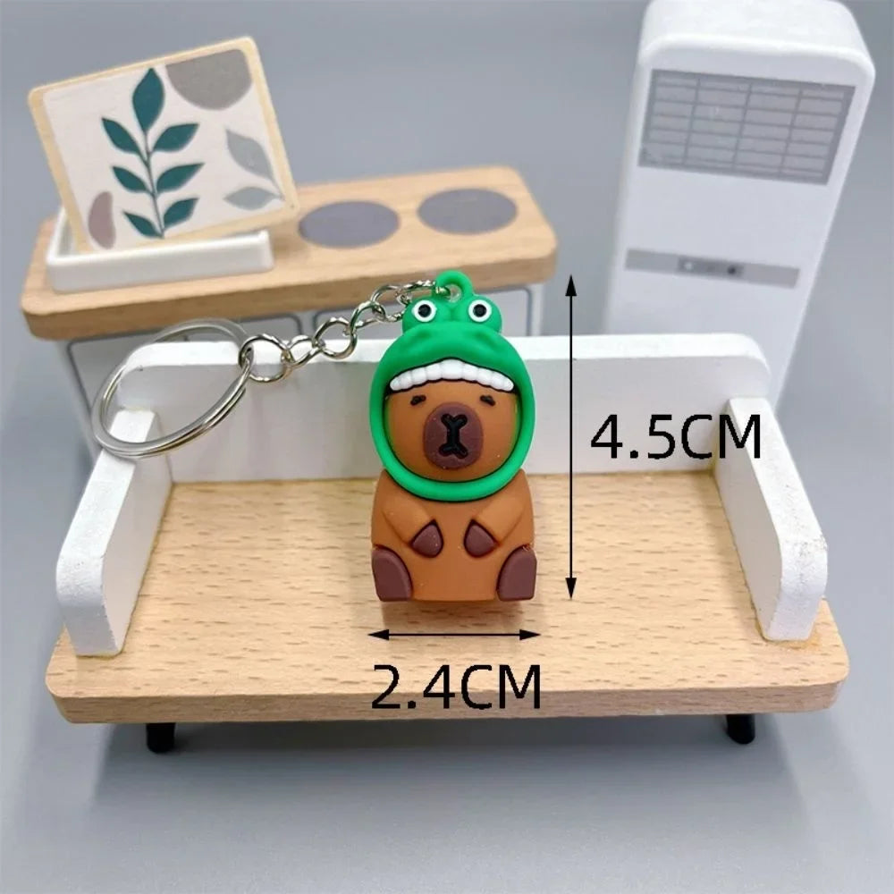 Creative Cute Capybara Keychains For Car Keychain Anime Cartoon Capibala Pendant  Women Doll
