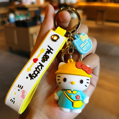 Anime Cartoon Sanrio Kuromi Mymelody Pendant Keychain Holder Key Chain Car Keyring