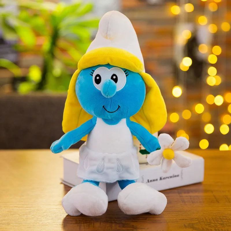 2025 New 40cm Cartoon Character Creative Smurf Cute Plush Toy Kawaii Doll Children’s Soothing