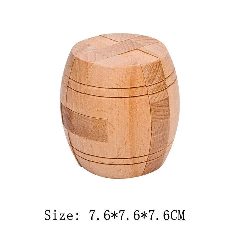 Wooden Brain Teaser Lu Ban Puzzle 3D Unlock Intelligence Games For Adults And Children