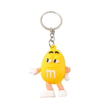 Fashion Fun Key Chains Cute M Bean Cartoon Keychain Children Surprise Birthday Gift Accessories Keyring