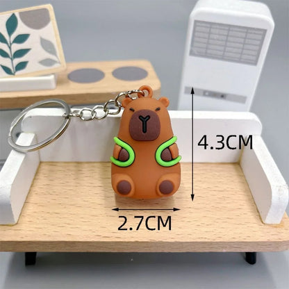 Creative Cute Capybara Keychains For Car Keychain Anime Cartoon Capibala Pendant  Women Doll