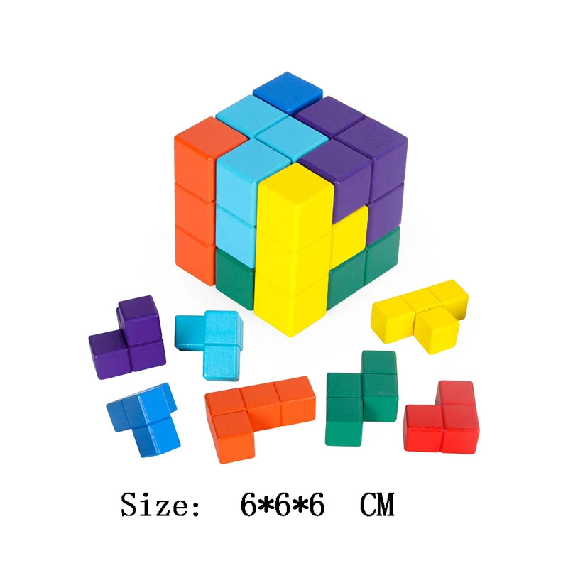 Wooden Brain Teaser Lu Ban Puzzle 3D Unlock Intelligence Games For Adults And Children