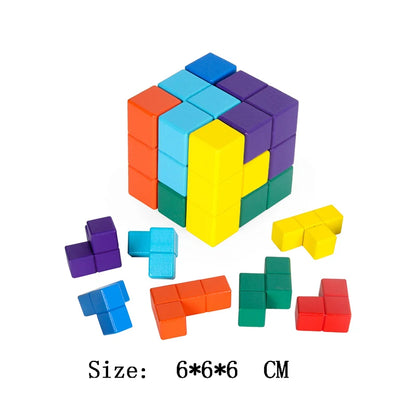 Wooden Brain Teaser Lu Ban Puzzle 3D Unlock Intelligence Games For Adults And Children