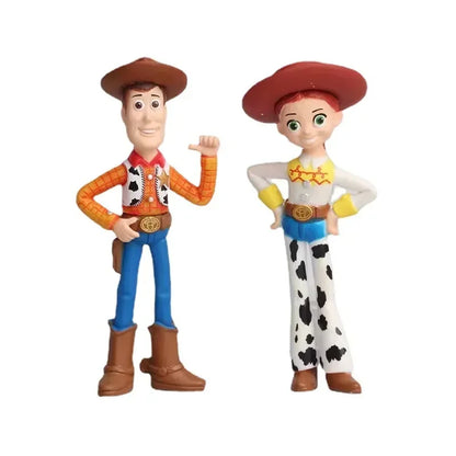 17Pcs/7PcS/set Toy Story 4 Action Figure toys Woody Jessie Buzz Lightyear Forky Pig Bear Figura Model