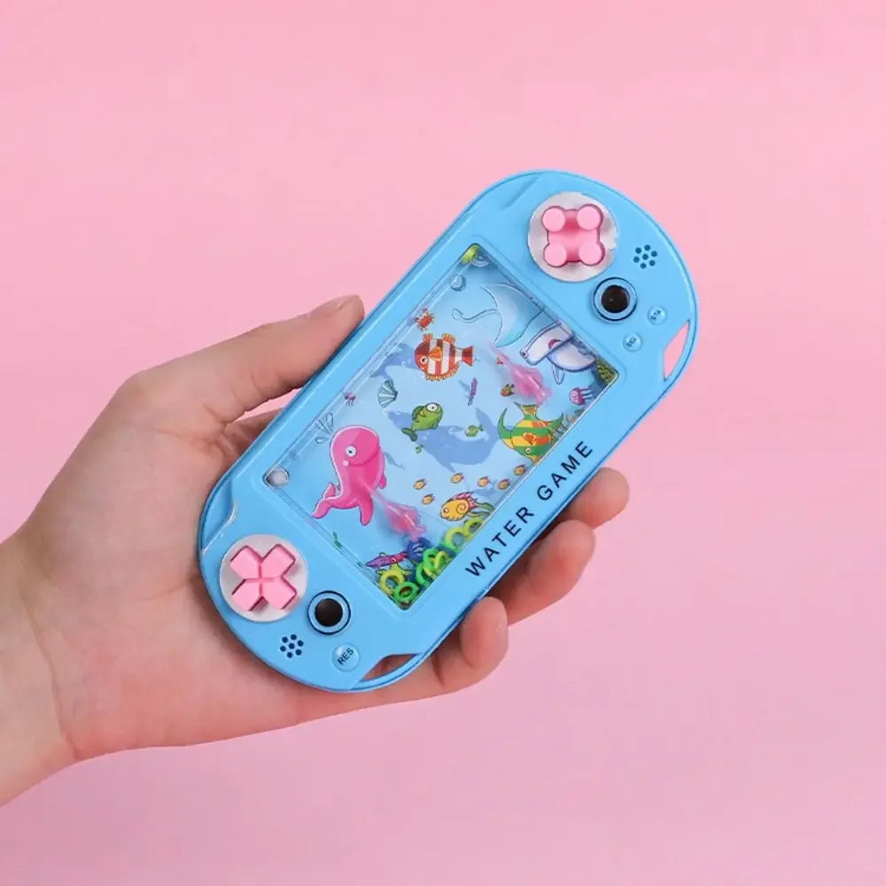 Retro Water Ring Game Machine Child Handheld Game Machine Water Circle Ring Toss Squeeze