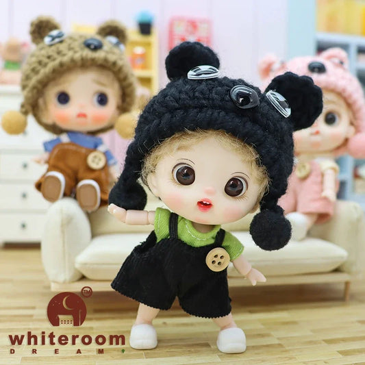 10cm BJD Mini Dolls For Girls Cute Bag Key Pendant Accessories Body Bjd Doll Clothes Toys