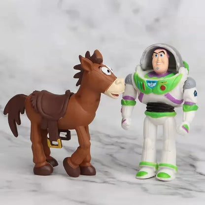 17Pcs/7PcS/set Toy Story 4 Action Figure toys Woody Jessie Buzz Lightyear Forky Pig Bear Figura Model
