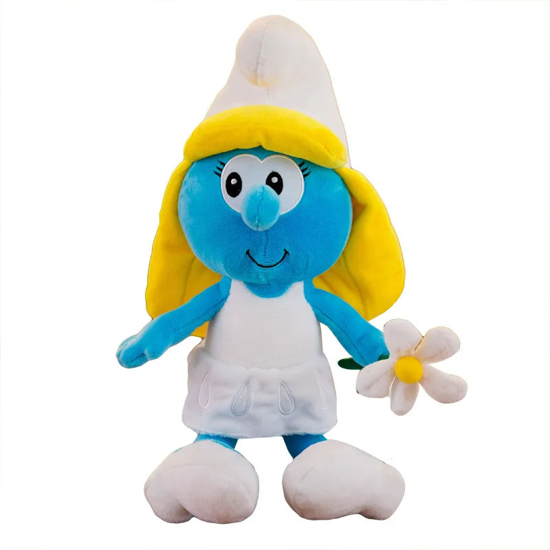 2025 New 40cm Cartoon Character Creative Smurf Cute Plush Toy Kawaii Doll Children’s Soothing
