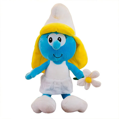 2025 New 40cm Cartoon Character Creative Smurf Cute Plush Toy Kawaii Doll Children’s Soothing