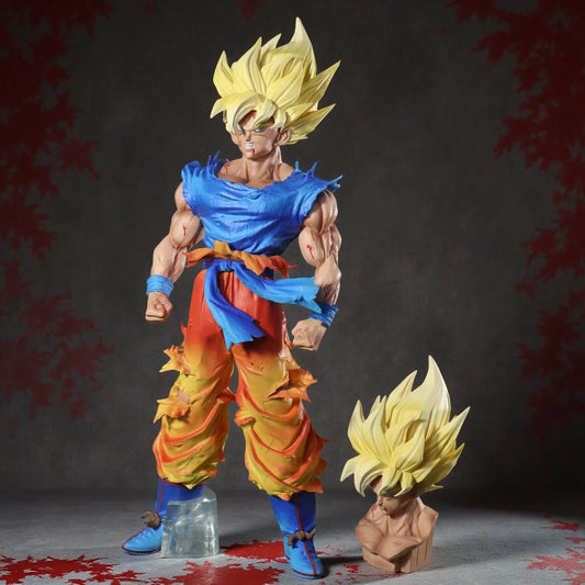 27cm Double headed in Dragon Ball Z Son Goku Figure Super Saiyan Son Goku Action Figures Pvc