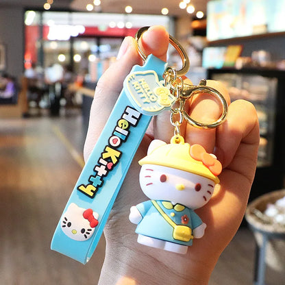 Anime Cartoon Sanrio Kuromi Mymelody Pendant Keychain Holder Key Chain Car Keyring