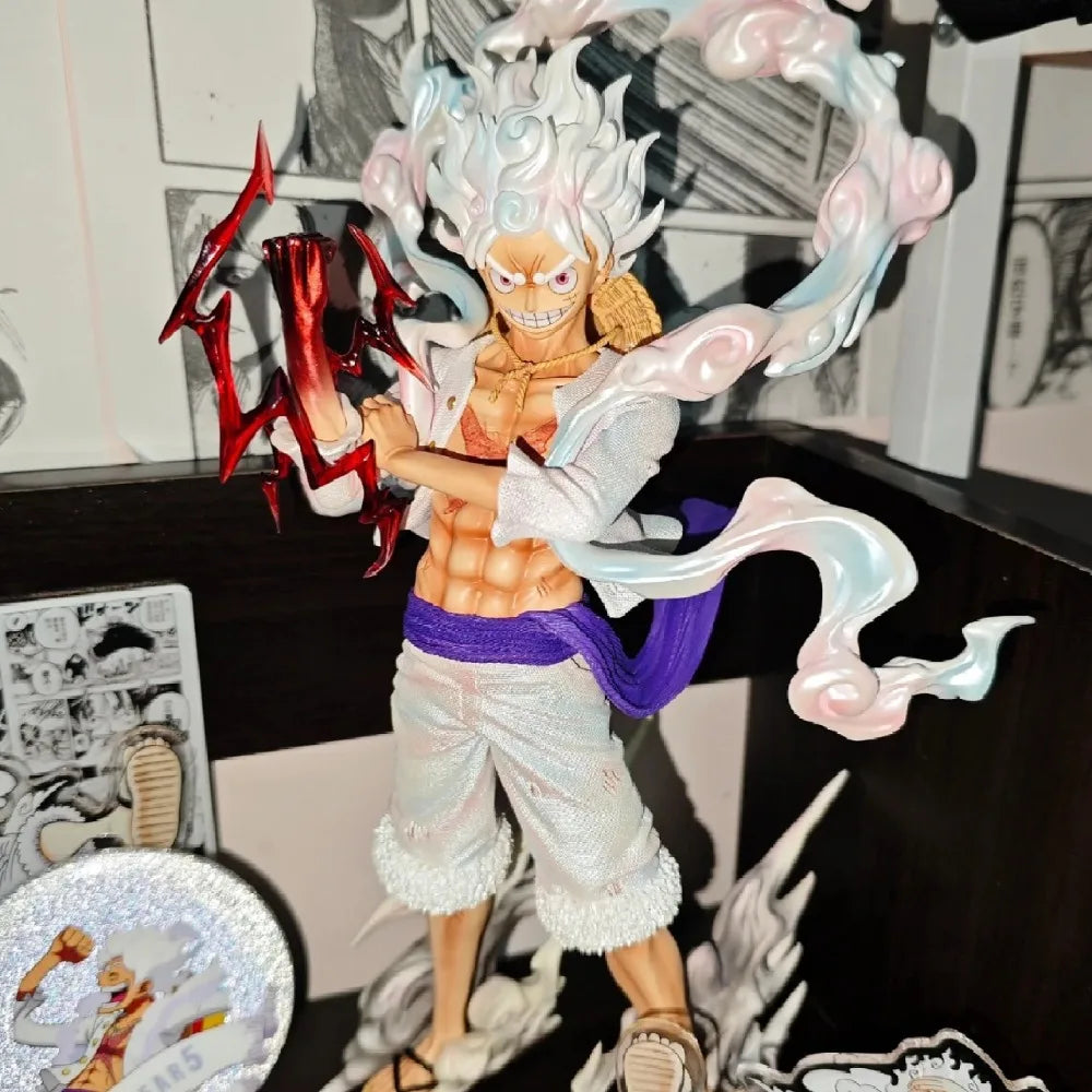 25cm Anime Figure 5 Gear Luffy One Piece Figure Nika Luffy Figure PVC Statue Collectible Model Toys