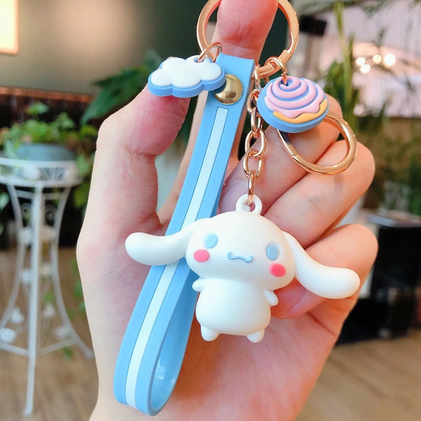 Anime Cartoon Sanrio Kuromi Mymelody Pendant Keychain Holder Key Chain Car Keyring