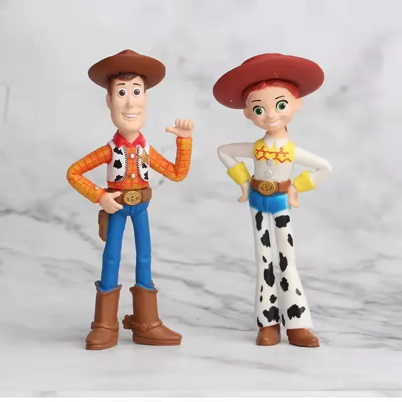 17Pcs/7PcS/set Toy Story 4 Action Figure toys Woody Jessie Buzz Lightyear Forky Pig Bear Figura Model