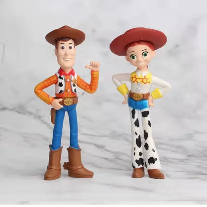 17Pcs/7PcS/set Toy Story 4 Action Figure toys Woody Jessie Buzz Lightyear Forky Pig Bear Figura Model