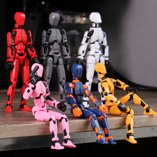 DIY Multi-Jointed Movable Shapeshift Robot Ornaments 3D Printed Mannequin Lucky Character