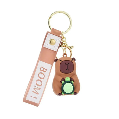 Creative Cute Capybara Keychains For Car Keychain Anime Cartoon Capibala Pendant  Women Doll