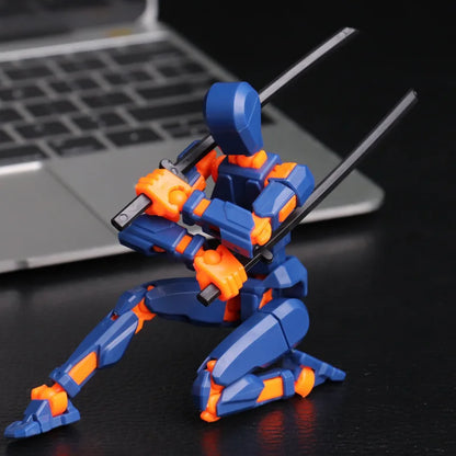 DIY Multi-Jointed Movable Shapeshift Robot Ornaments 3D Printed Mannequin Lucky Character