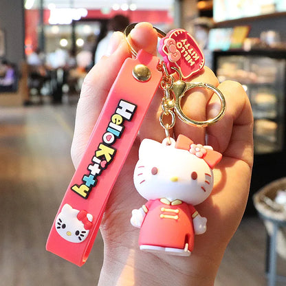 Anime Cartoon Sanrio Kuromi Mymelody Pendant Keychain Holder Key Chain Car Keyring