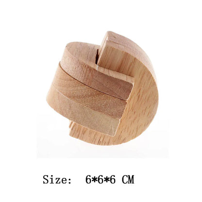 Wooden Brain Teaser Lu Ban Puzzle 3D Unlock Intelligence Games For Adults And Children