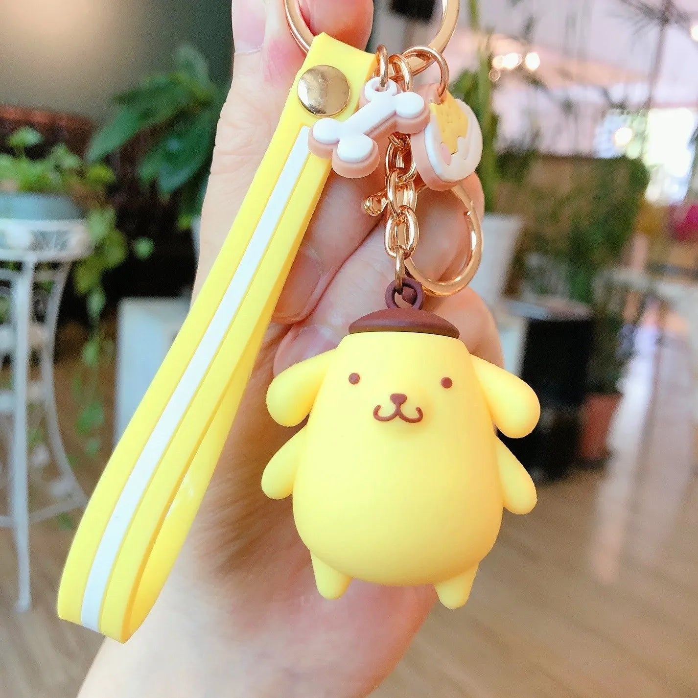 Anime Cartoon Sanrio Kuromi Mymelody Pendant Keychain Holder Key Chain Car Keyring