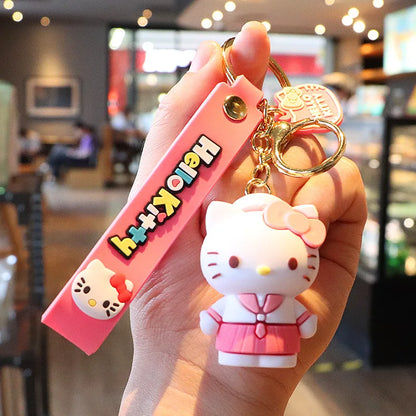 Anime Cartoon Sanrio Kuromi Mymelody Pendant Keychain Holder Key Chain Car Keyring