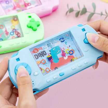 Retro Water Ring Game Machine Child Handheld Game Machine Water Circle Ring Toss Squeeze