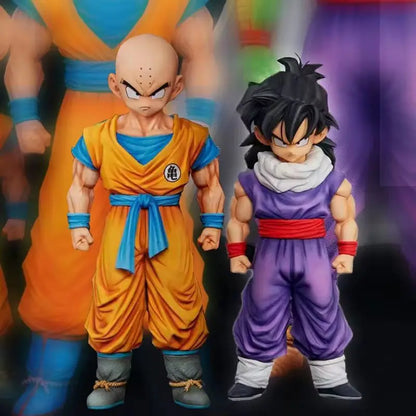 28cm Anime Dragon Ball Kids Krillin Son Gohan Trunks PVC Action Figures Model Collection