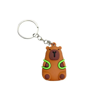 Creative Cute Capybara Keychains For Car Keychain Anime Cartoon Capibala Pendant  Women Doll