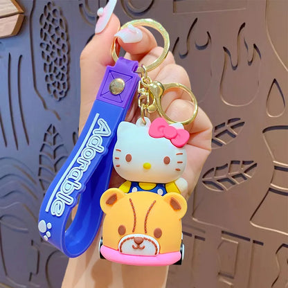 Anime Cartoon Sanrio Kuromi Mymelody Pendant Keychain Holder Key Chain Car Keyring