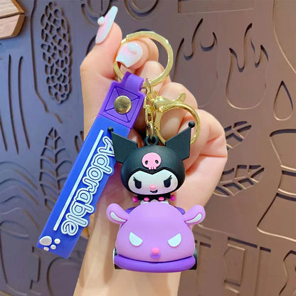 Anime Cartoon Sanrio Kuromi Mymelody Pendant Keychain Holder Key Chain Car Keyring