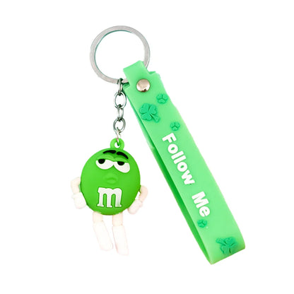 Fashion Fun Key Chains Cute M Bean Cartoon Keychain Children Surprise Birthday Gift Accessories Keyring