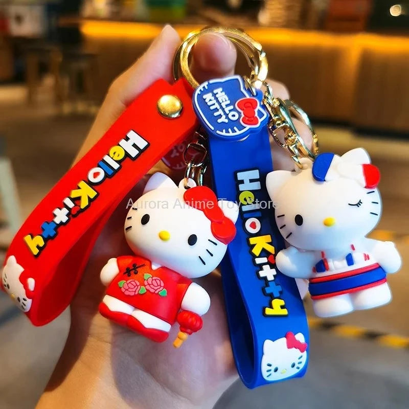 Anime Cartoon Sanrio Kuromi Mymelody Pendant Keychain Holder Key Chain Car Keyring