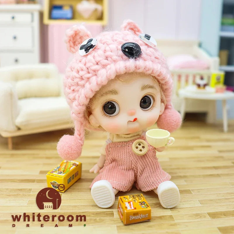 10cm BJD Mini Dolls For Girls Cute Bag Key Pendant Accessories Body Bjd Doll Clothes Toys