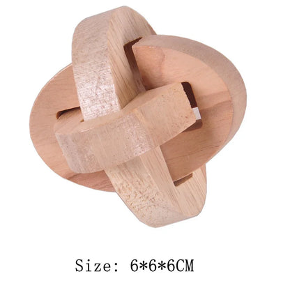 Wooden Brain Teaser Lu Ban Puzzle 3D Unlock Intelligence Games For Adults And Children