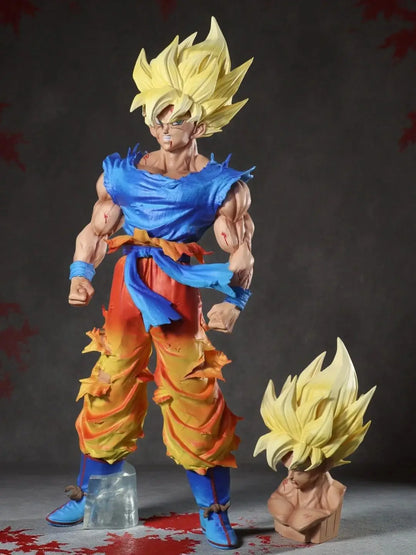 27cm Double headed in Dragon Ball Z Son Goku Figure Super Saiyan Son Goku Action Figures Pvc