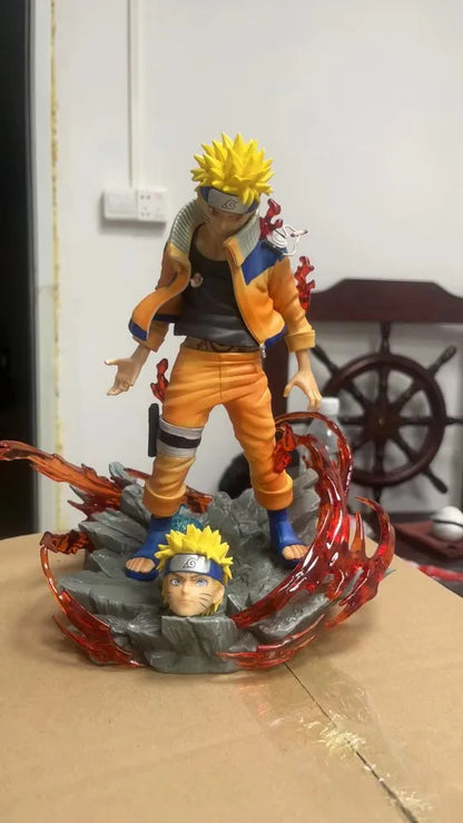 Naruto Figure Uzumaki Naruto Action Figures Two Heads Figurine Pvc Doll Statue Collection Desk