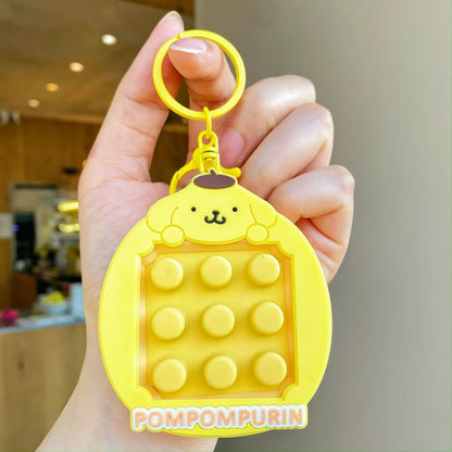 Cartoon Sanrio Knead Happy Keychain Kulomi Kt Cat Pendant Decompression Toy Backpack Hanging