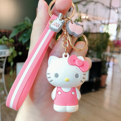 Anime Cartoon Sanrio Kuromi Mymelody Pendant Keychain Holder Key Chain Car Keyring