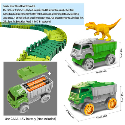 Children Electric Track Toy Car Dinosaur Car Kids Educational Toys Track Car Train Toys for Children
