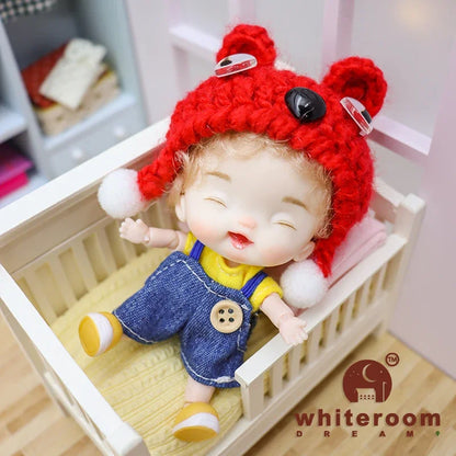 10cm BJD Mini Dolls For Girls Cute Bag Key Pendant Accessories Body Bjd Doll Clothes Toys