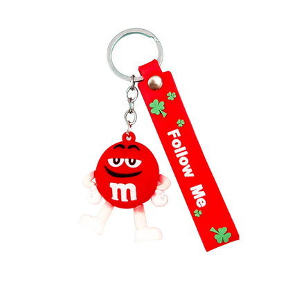 Fashion Fun Key Chains Cute M Bean Cartoon Keychain Children Surprise Birthday Gift Accessories Keyring