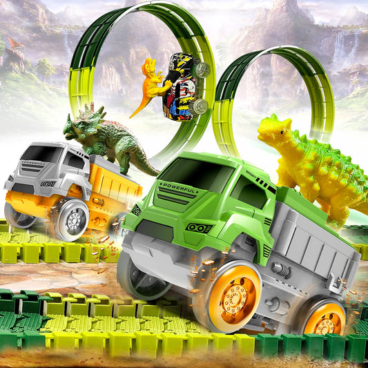 Children Electric Track Toy Car Dinosaur Car Kids Educational Toys Track Car Train Toys for Children